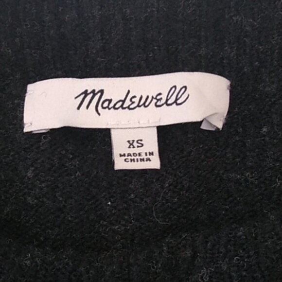 Madewell Tier Sleeve Pullover Sweater Heather Metal - Picture 15 of 16